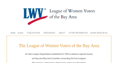 Desktop Screenshot of lwvbayarea.org